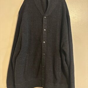 rag & bone Black Cardigan Sweater V-Neck Wool Blend